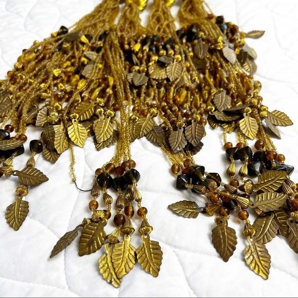 Gold Beaded Tassel‎ Tiebacks - Picture 4 of 6
